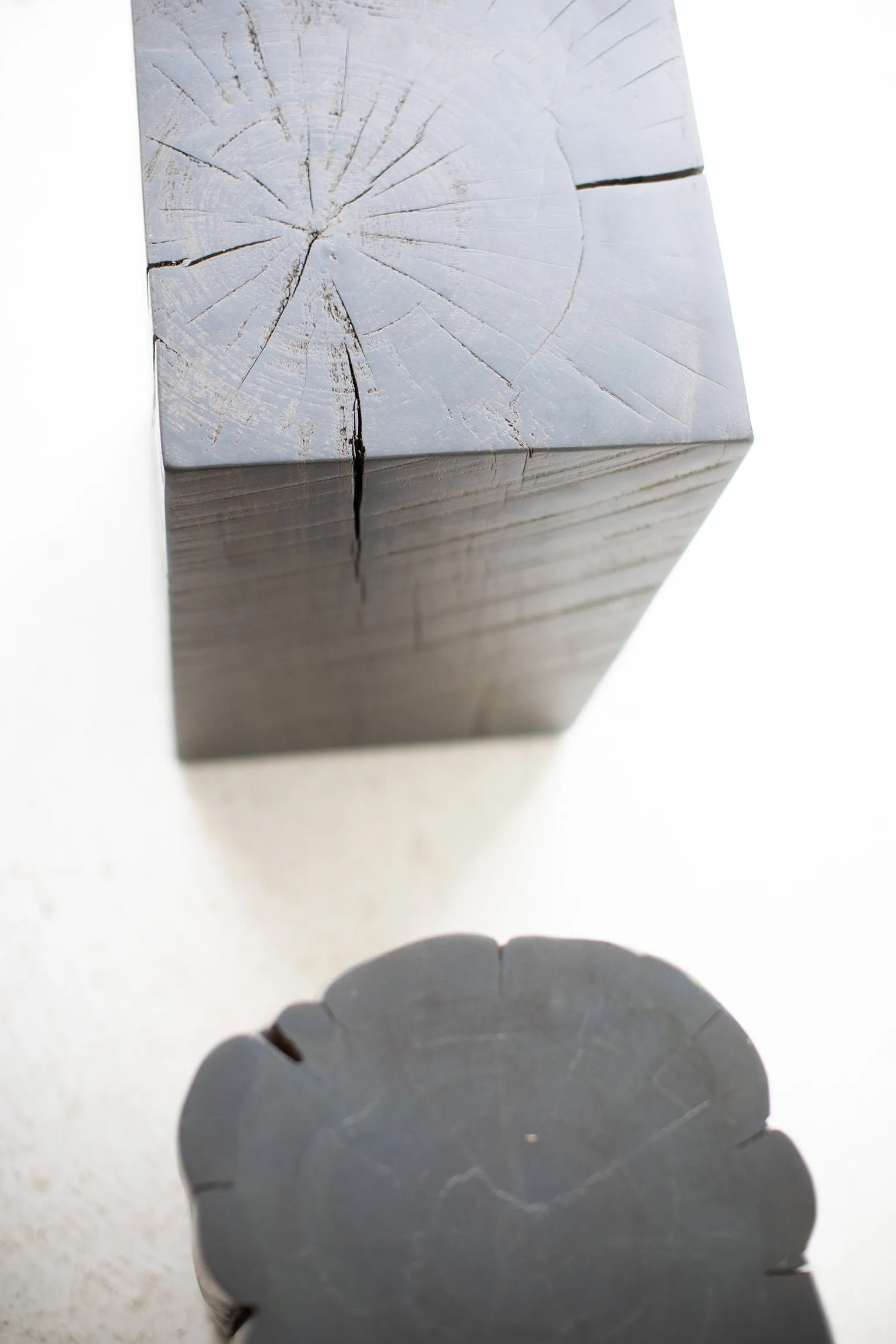 Stump Side Tables - Slate Grey - 1121