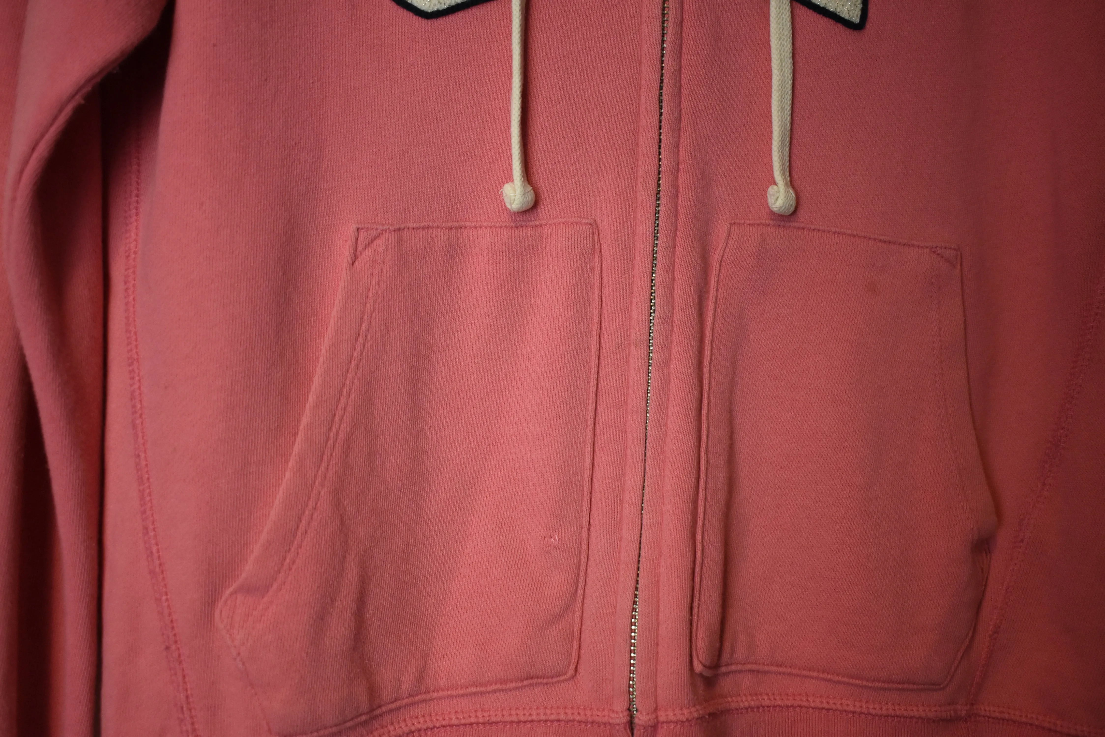 Vintage GAP Embroidered Logo Full Length Zip Hoodie XS