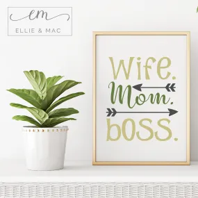 Wife Mom Boss Cut File