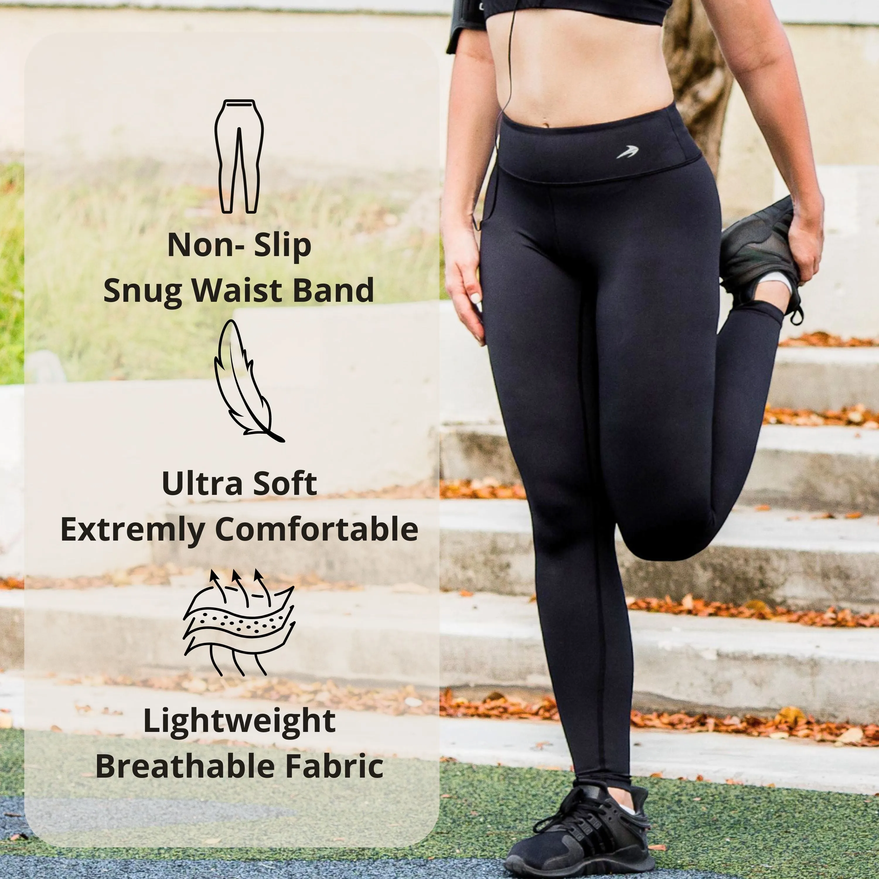 Women's Compression Leggings - Rose