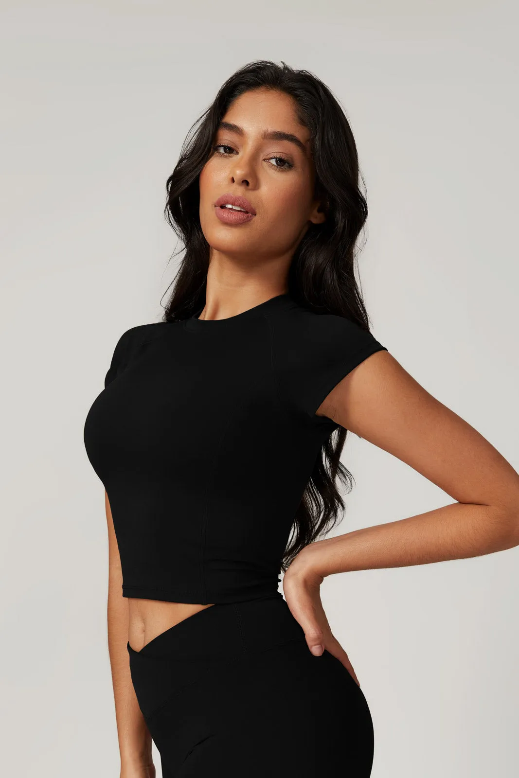 Zoe Top & Leggings Set - Black